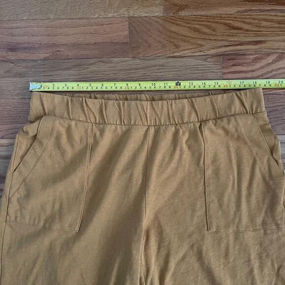 Pure Jill Pants Women XL Mustard Elastic Waist Relaxed Fit Cotton Blend Casual - Picture 7 of 10